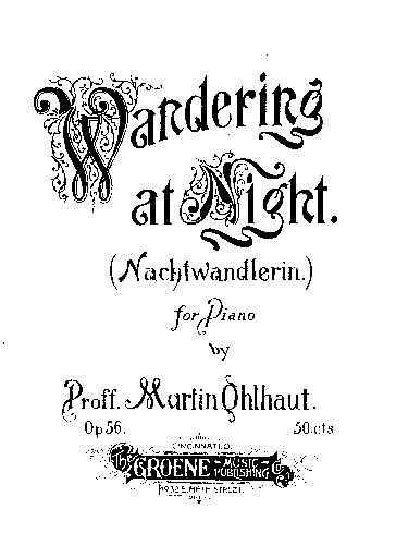 Wandering at Night, title page